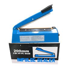 Impulse Electric Hand Heat Sealer, Heavy Duty 200mm Heat Sealer Machine, Manual Hand Sealer for Plastic Poly Bags, Food Packaging, Electric Laminated Film Sealing Machine🎀Power-Saving Efficiency