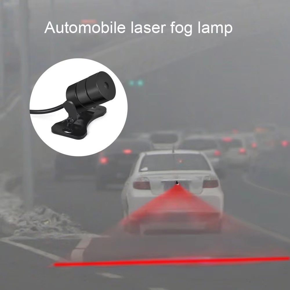 Car Anti-collision Laser Fog Light Auto Anti-fog Parking Stop Braking Signal Indicators Motorcycle LED Warning Light Car-Styling C-645