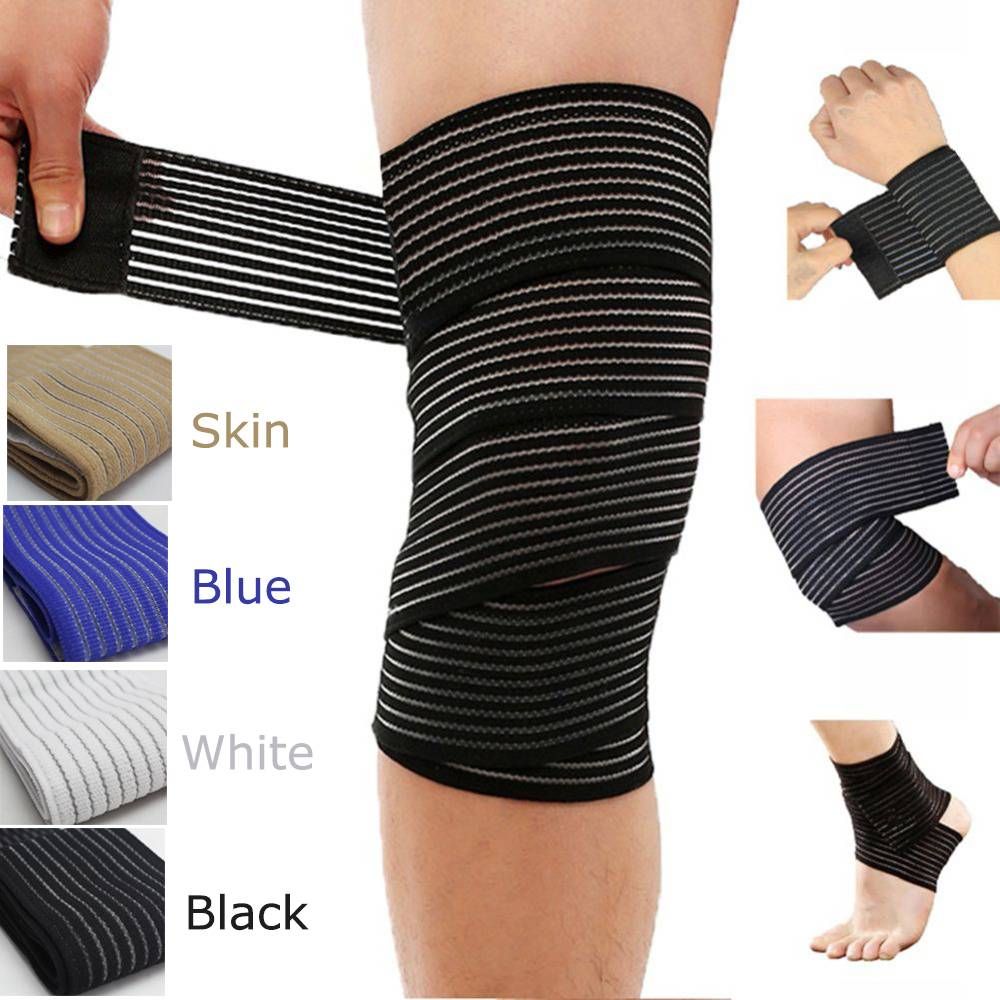 1Pc Elastic Bandage Compression Knee Support Sports Strap Knee Protector Bands Ankle Leg Elbow Wrist Calf Brace Safety E-745