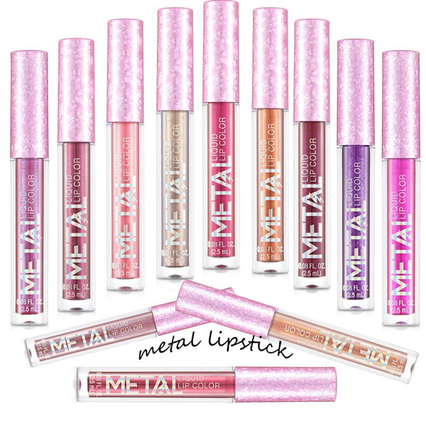 1PCMetallic Matte Lipstick Waterproof Pearl Lip Gloss Long Lasting Non-Stick Cup Lip Glaze Shimmer Glitter Lips Makeup  Cosmetics B2-1073- view 5