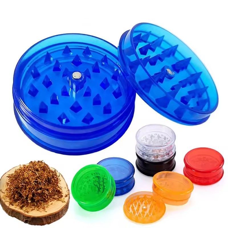 1Pc  Plastic 3 Layer 40mm Tobacco Grinder Leaf Herbal Herb Smoke Spice Crusher Hand Muller Smoke Accessories B2-167-2