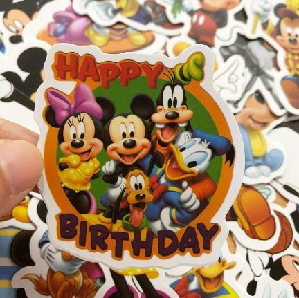 50PCS Disney Movie Mickey Mouse Stickers Anime Decals DIY Skateboard Laptop Motorcycle Cool Cute Cartoon Sticker
