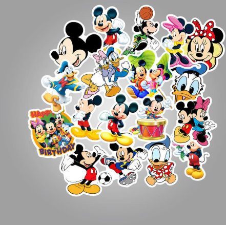 50PCS Disney Movie Mickey Mouse Stickers Anime Decals DIY Skateboard Laptop Motorcycle Cool Cute Cartoon Sticker