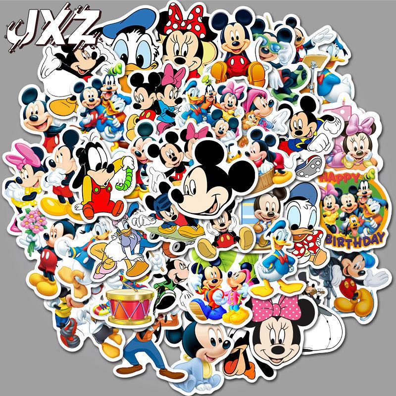 50PCS Disney Movie Mickey Mouse Stickers Anime Decals DIY Skateboard Laptop Motorcycle Cool Cute Cartoon Sticker