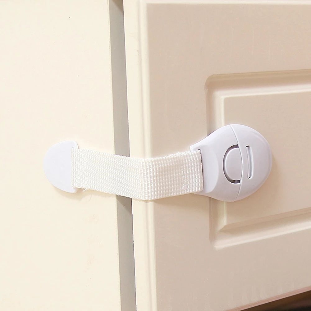 10pcs Child Safety Cabinet Lock Baby Proof Security Protector Drawer Door Cabinet Lock Plastic Protection Kids Safety Door Lock E-1141
