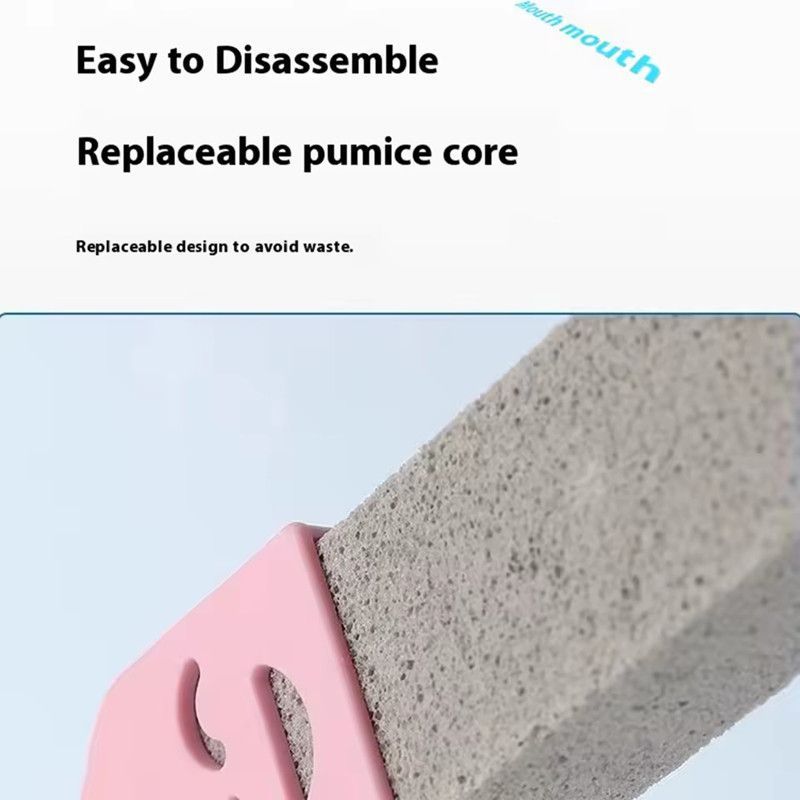 1PC Pumice Stone Toilet Brush with Long Handle Pumice Cleaning Brushes Floating Stone Toilet Brush for Cleaning Toilet Bathroom