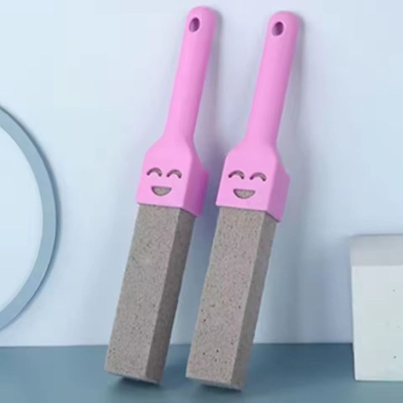 1PC Pumice Stone Toilet Brush with Long Handle Pumice Cleaning Brushes Floating Stone Toilet Brush for Cleaning Toilet Bathroom