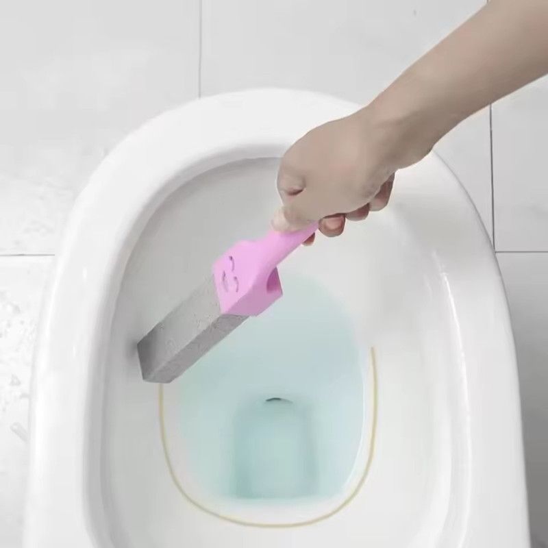 1PC Pumice Stone Toilet Brush with Long Handle Pumice Cleaning Brushes Floating Stone Toilet Brush for Cleaning Toilet Bathroom