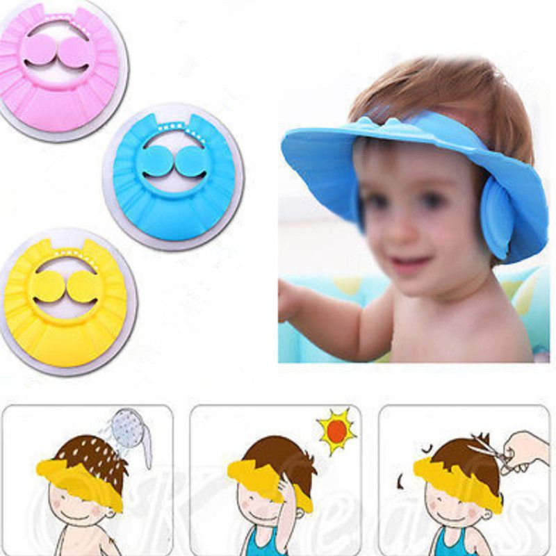 New Adjustable Baby Kids Shampoo Bath Hat