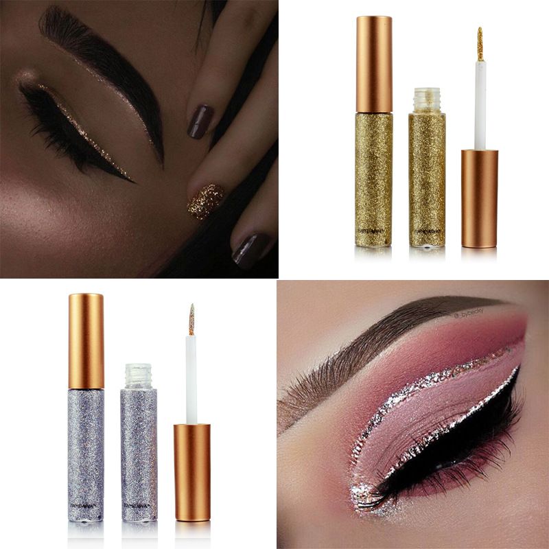 Shining Glitter Liquid Eyeliner Pencil Diamond Shimmer Eye Liner Rose Gold Color Eyeliner Makeup For Eye Cosmetics B2-185