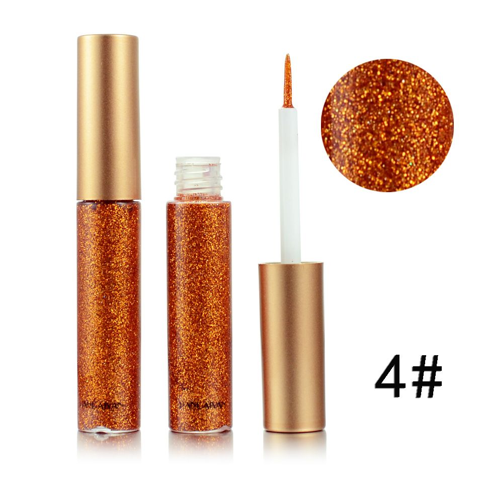 Shining Glitter Liquid Eyeliner Pencil Diamond Shimmer Eye Liner Rose Gold Color Eyeliner Makeup For Eye Cosmetics B2-185