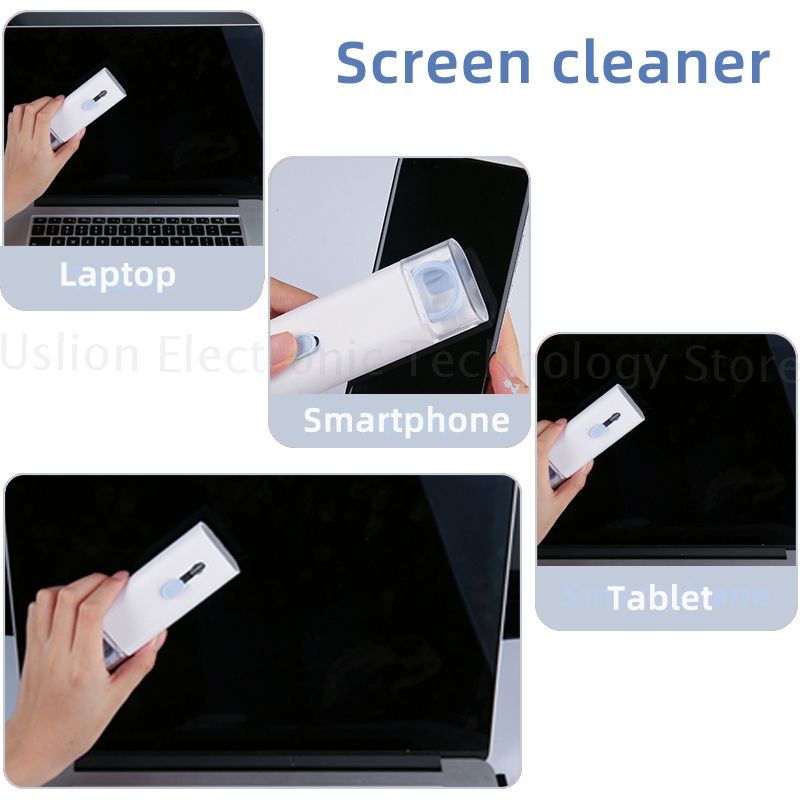 7-in-1 Computer Keyboard Cleaner Brush Kit Earphone Cleaning Pen For Headset iPad Phone Cleaning Tools Cleaner Keycap Puller Kit C-112