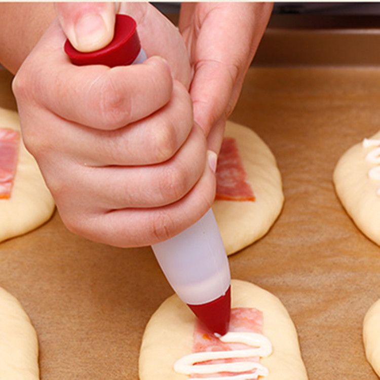 Food Grade Silicone Chocolate Sauce Writing Bracket Baking Tools Cake Writing Pen D1--2