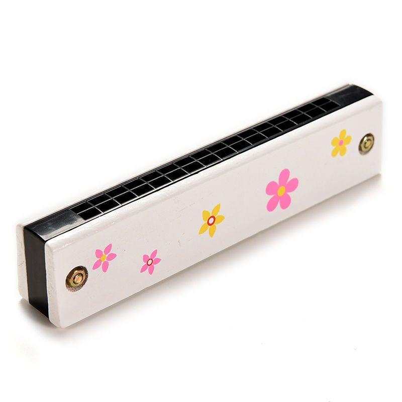 Funny Wooden Harmonica Kids Music Instrument Educational Child Attractive Toy F4-23