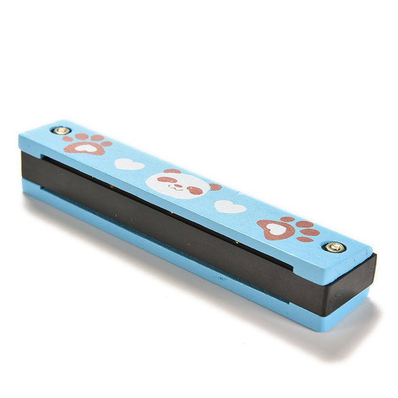 Funny Wooden Harmonica Kids Music Instrument Educational Child Attractive Toy F4-23