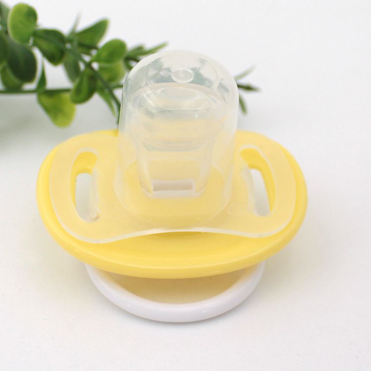 Baby pacifier flat head silicone baby pacifier bite music newborn comfort pacifier sleep type E-538