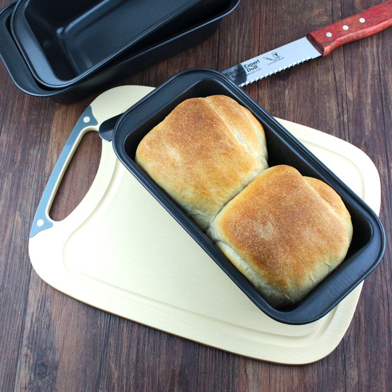 Cake Mold Rectangular Carbon Steel Non-stick without cover Non-stick Toast Pan Bread Mold Toast Box Bread Baking PanJ-31