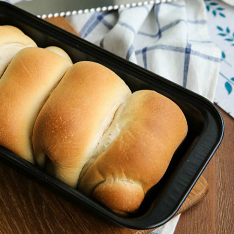 Cake Mold Rectangular Carbon Steel Non-stick without cover Non-stick Toast Pan Bread Mold Toast Box Bread Baking PanJ-31