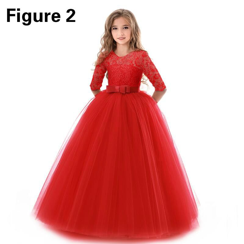 European and American new style flower girl wedding princess dress girls prom dress lace tutu skirt &