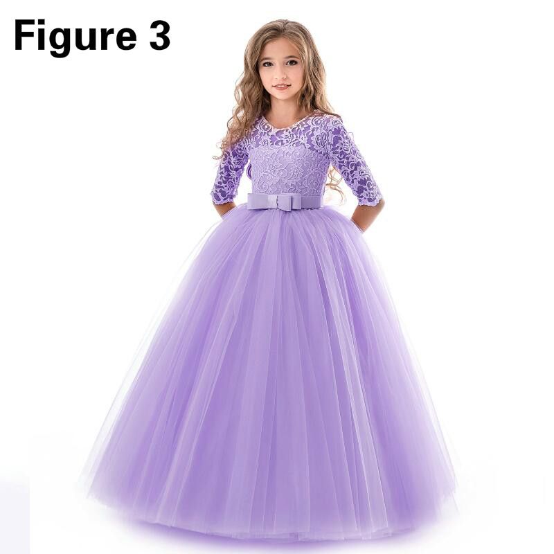European and American new style flower girl wedding princess dress girls prom dress lace tutu skirt &