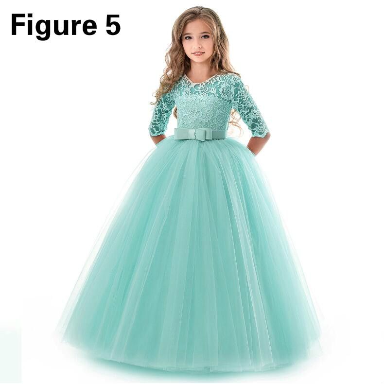 European and American new style flower girl wedding princess dress girls prom dress lace tutu skirt &