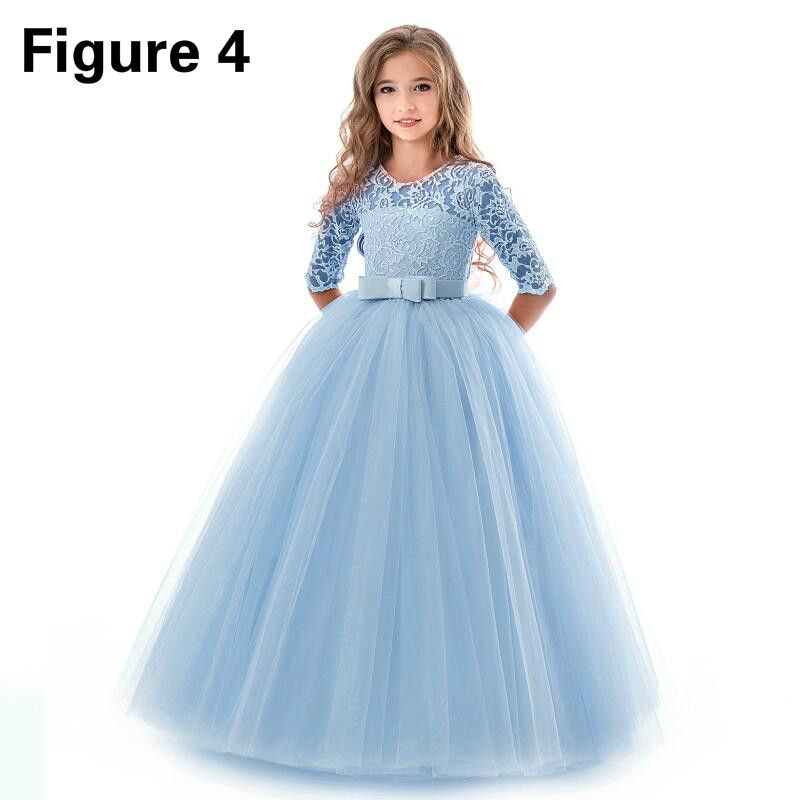 European and American new style flower girl wedding princess dress girls prom dress lace tutu skirt &
