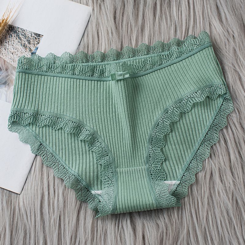 3pcs Cotton Panties Women Comfortable Underwears Sexy Middle-Waisted Underpants Female Lingerie Big Size Ladies Briefs FZ-349