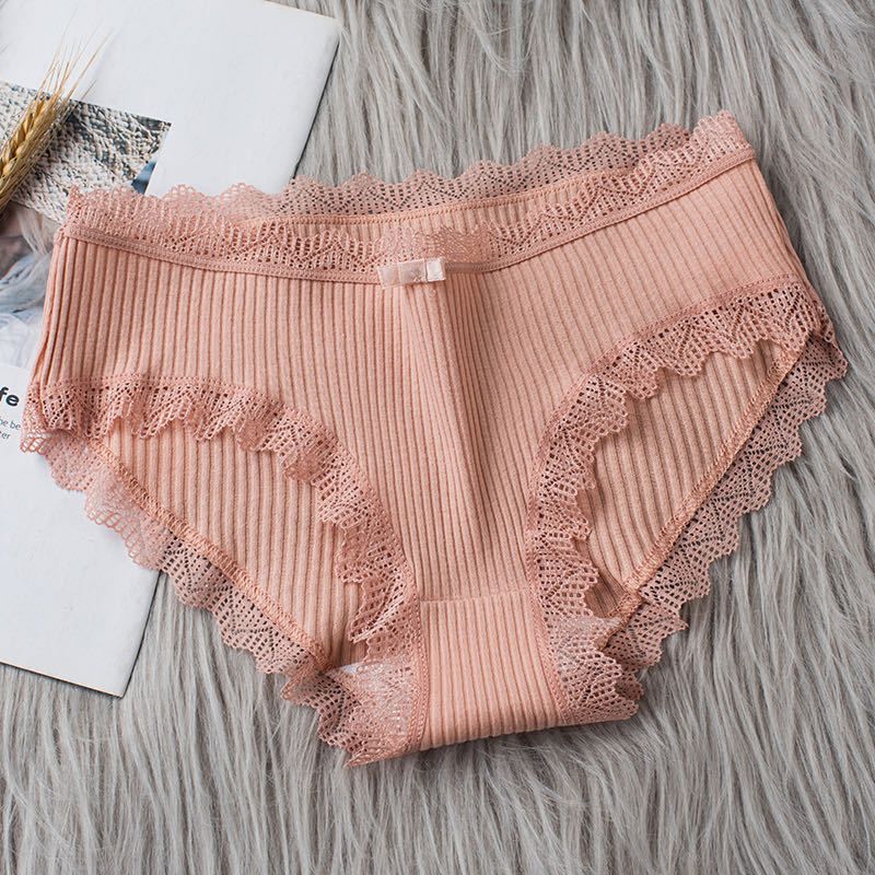 3pcs Cotton Panties Women Comfortable Underwears Sexy Middle-Waisted Underpants Female Lingerie Big Size Ladies Briefs FZ-349