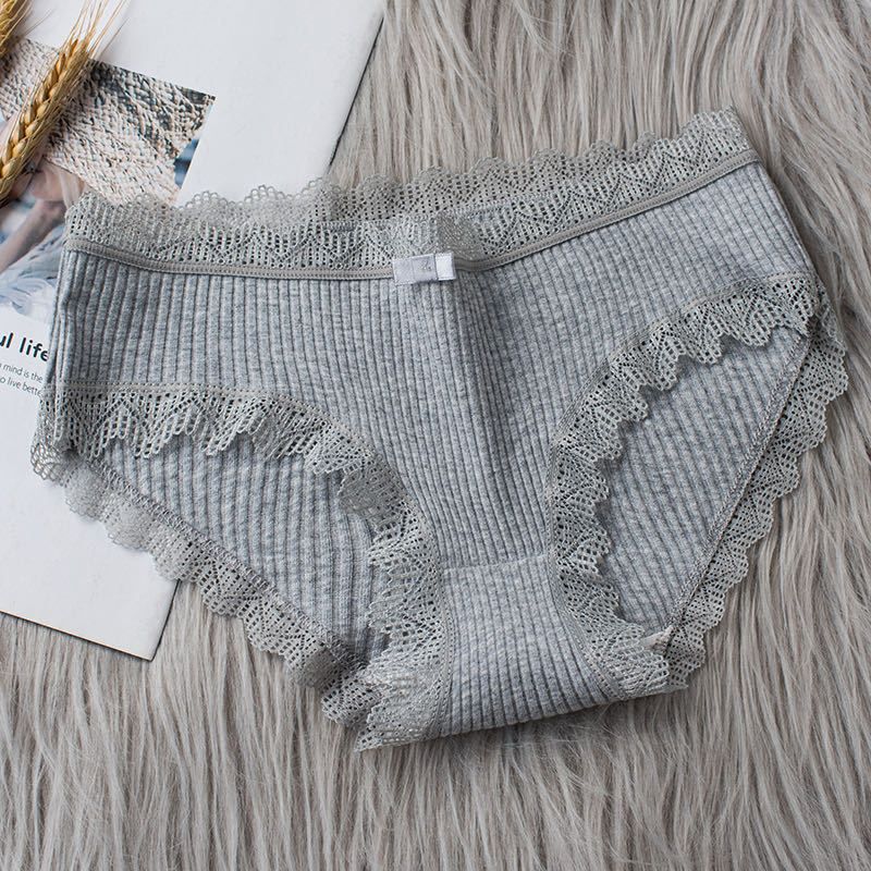 3pcs Cotton Panties Women Comfortable Underwears Sexy Middle-Waisted Underpants Female Lingerie Big Size Ladies Briefs FZ-349