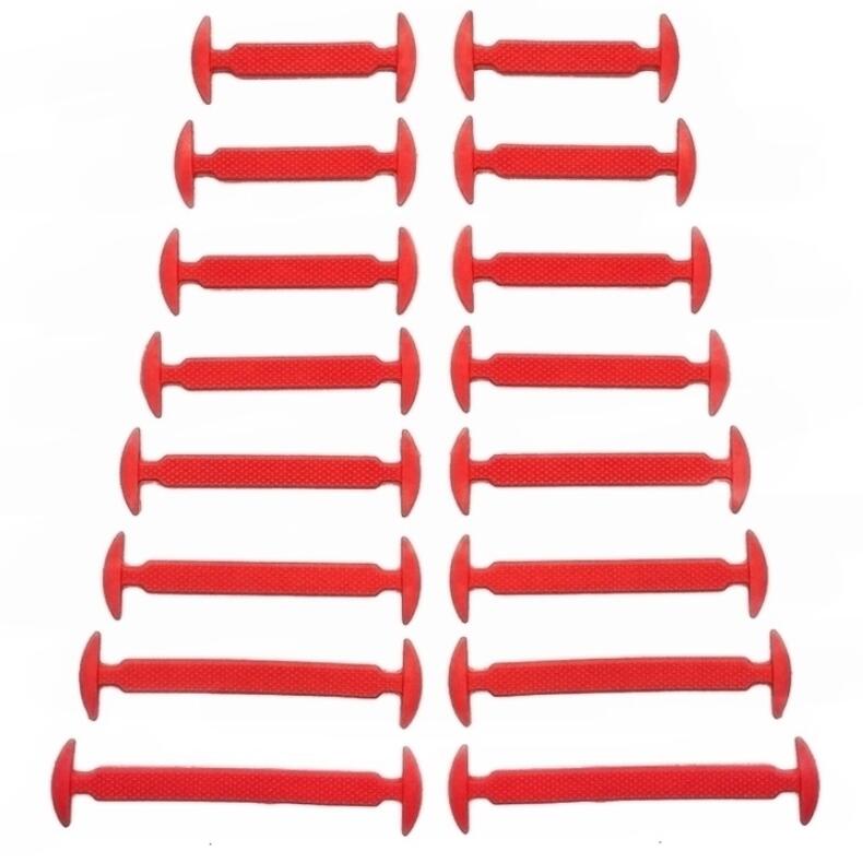 14pcs/lot Elastic Silicone Shoelaces For Shoes Creative Shoelace No Tie Shoe Laces For Men Lacing Shoes Rubber Shoelaces E-557