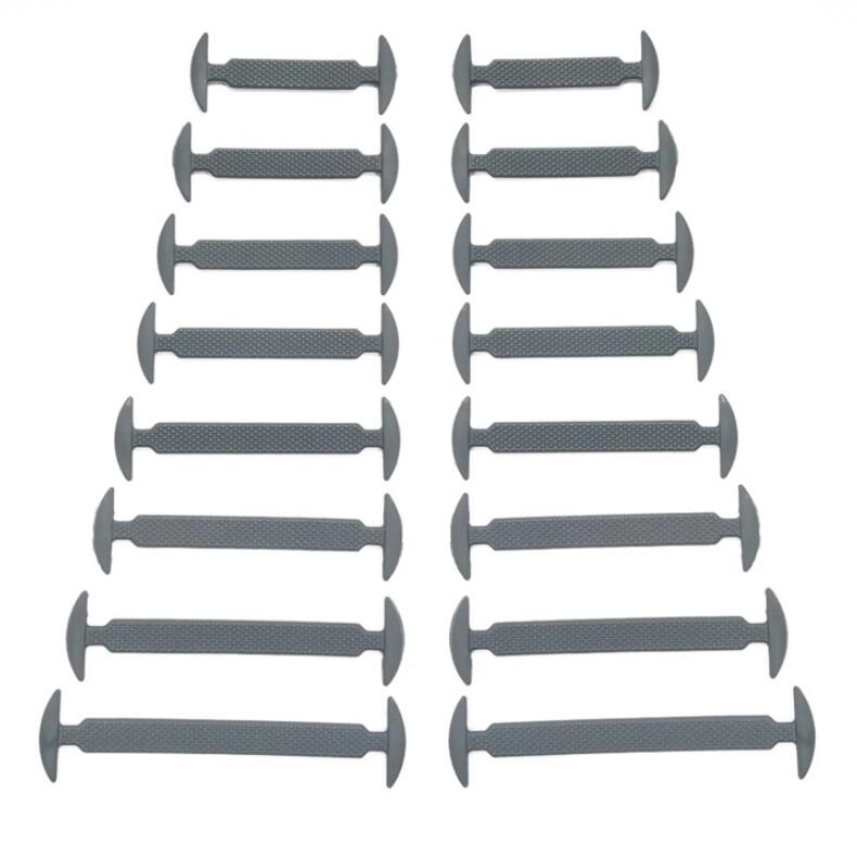 14pcs/lot Elastic Silicone Shoelaces For Shoes Creative Shoelace No Tie Shoe Laces For Men Lacing Shoes Rubber Shoelaces E-557