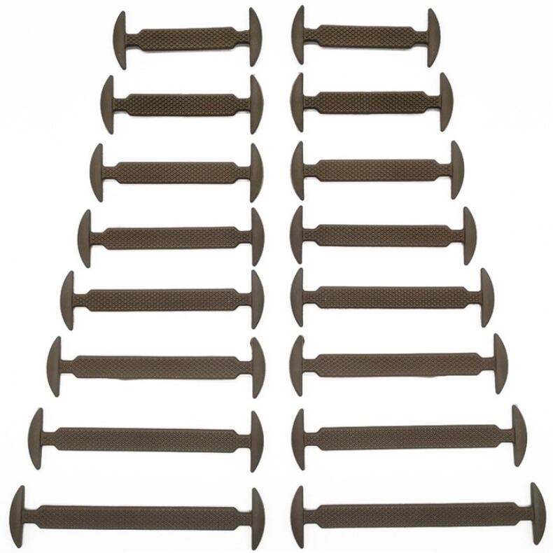 14pcs/lot Elastic Silicone Shoelaces For Shoes Creative Shoelace No Tie Shoe Laces For Men Lacing Shoes Rubber Shoelaces E-557