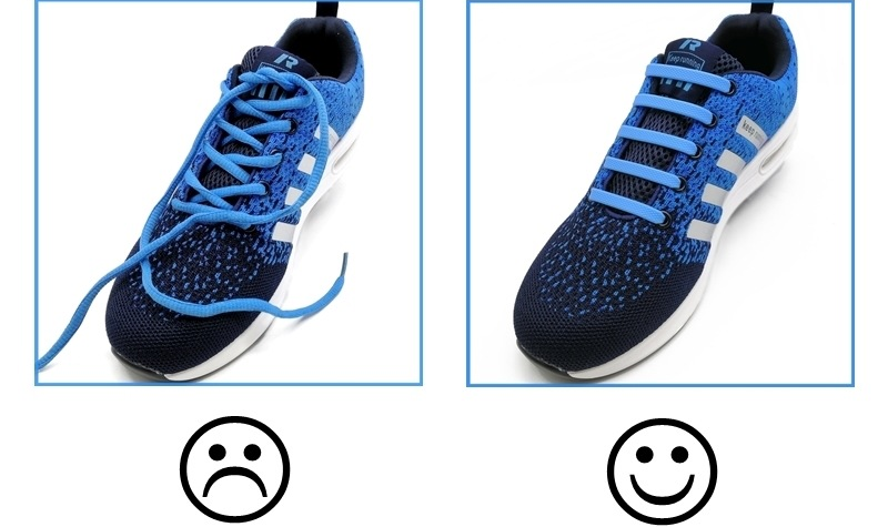 14pcs/lot Elastic Silicone Shoelaces For Shoes Creative Shoelace No Tie Shoe Laces For Men Lacing Shoes Rubber Shoelaces E-557