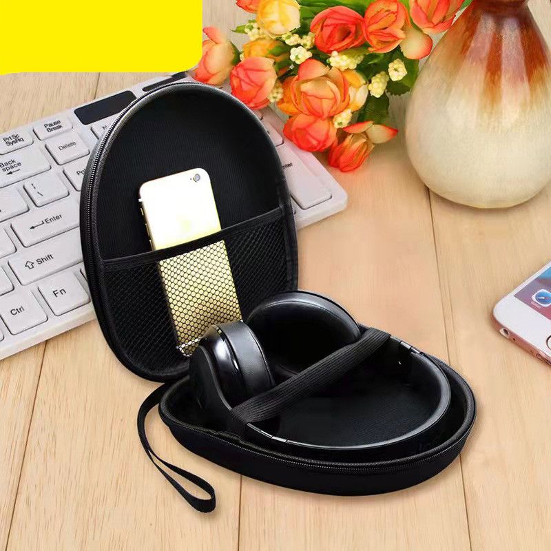 Portable Headsets Cover Earphones EVA Hard Case Zippered Headphones Box Accessories Earbuds Protective Shell Storage Organizer