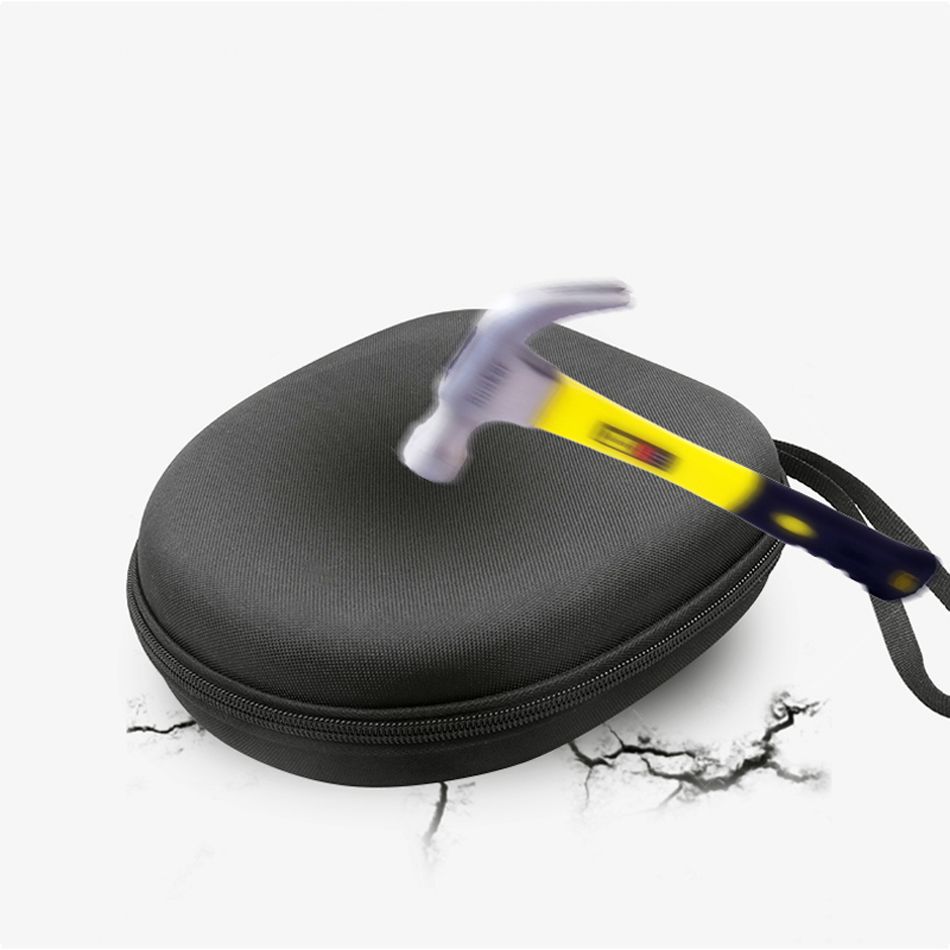 Portable Headsets Cover Earphones EVA Hard Case Zippered Headphones Box Accessories Earbuds Protective Shell Storage Organizer