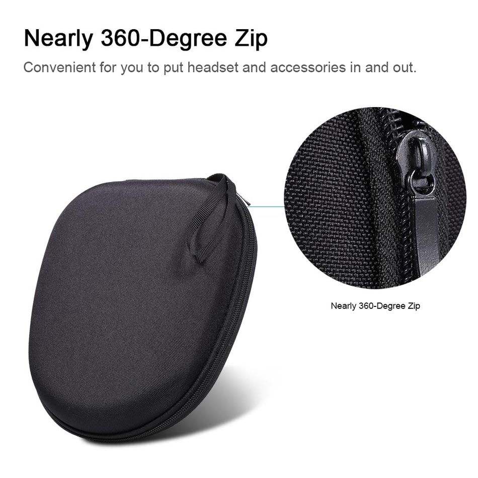 Portable Headsets Cover Earphones EVA Hard Case Zippered Headphones Box Accessories Earbuds Protective Shell Storage Organizer