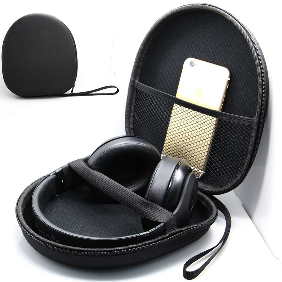 Portable Headsets Cover Earphones EVA Hard Case Zippered Headphones Box Accessories Earbuds Protective Shell Storage Organizer