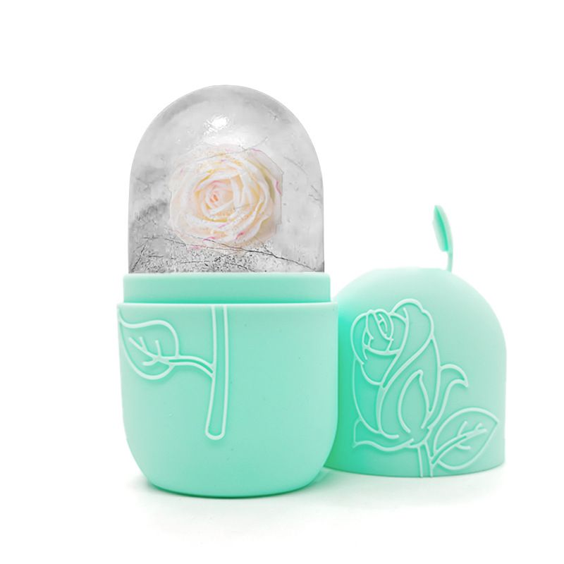 1pc face ice grid massager facial roller is used to relieve swelling and can be reused to glow