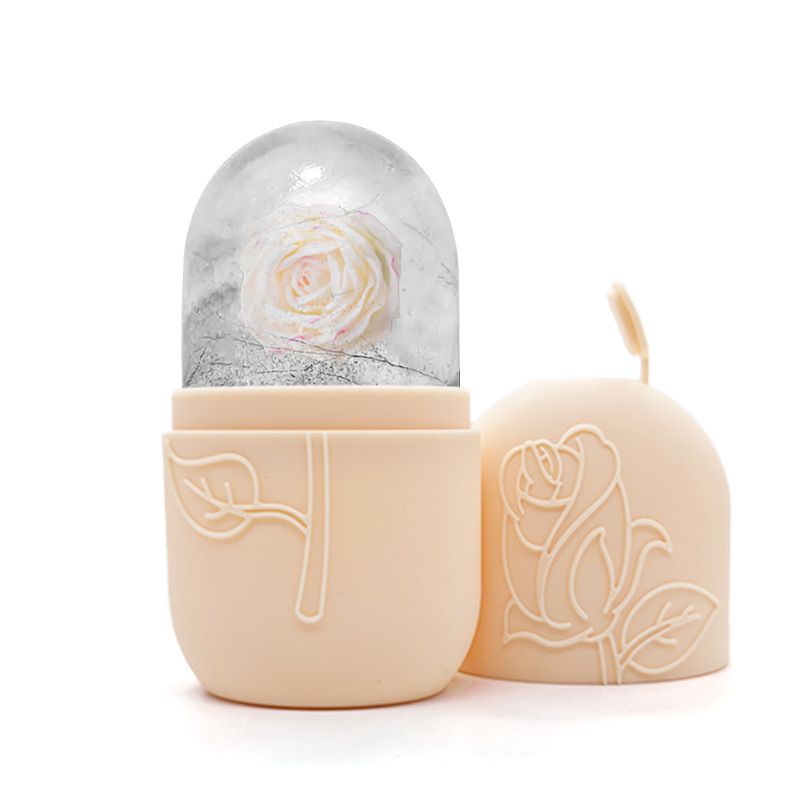 1pc face ice grid massager facial roller is used to relieve swelling and can be reused to glow