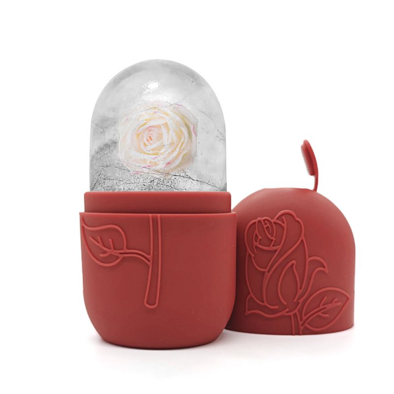 1pc face ice grid massager facial roller is used to relieve swelling and can be reused to glow