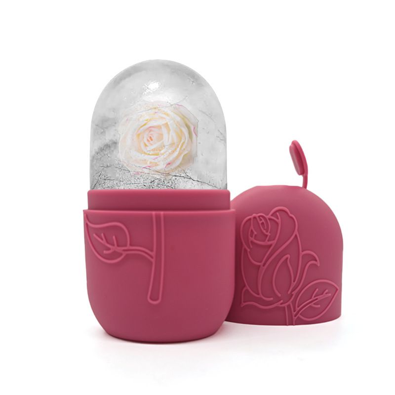 1pc face ice grid massager facial roller is used to relieve swelling and can be reused to glow