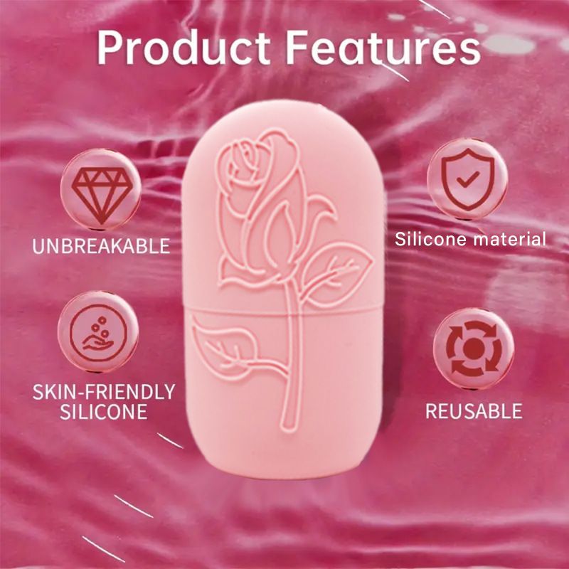 1pc face ice grid massager facial roller is used to relieve swelling and can be reused to glow