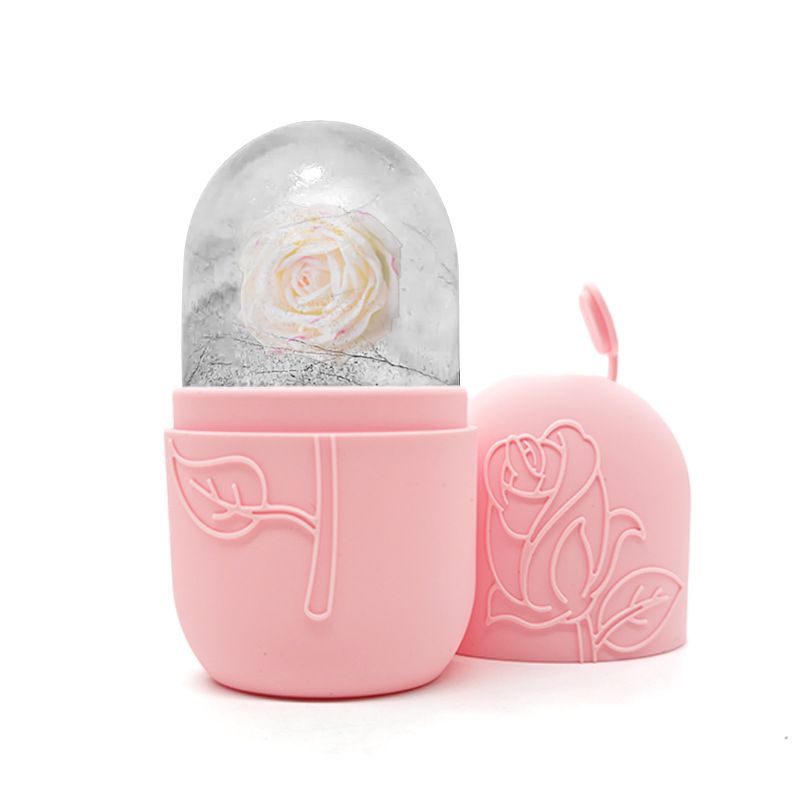 1pc face ice grid massager facial roller is used to relieve swelling and can be reused to glow