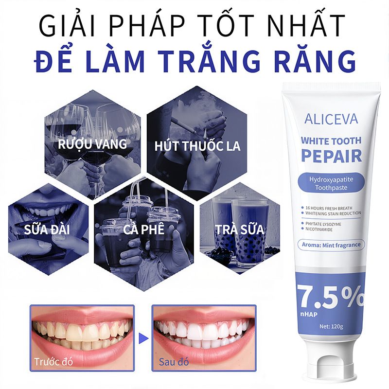 1PC   Hydroxyapatite toothpaste Vietnam hydroxyapatite toothpaste