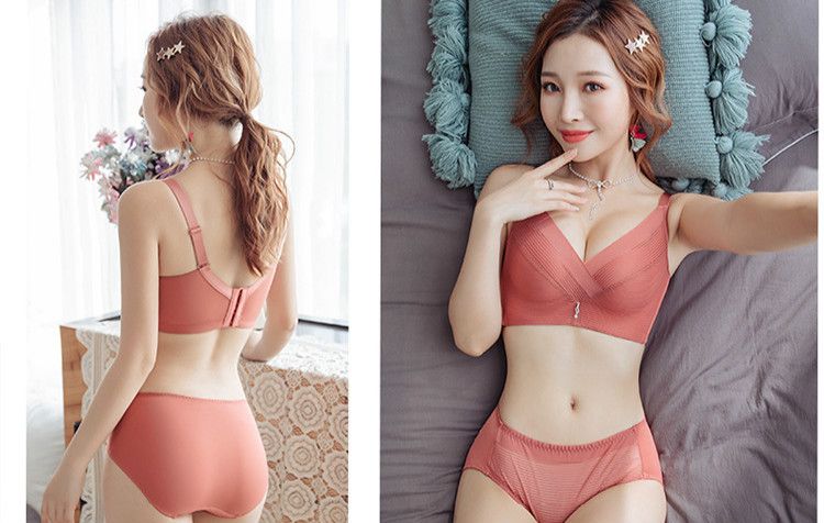 Underwear Women Gather And Prevent Sagging And Lift Up Adjustment Type Bra Seamless Beautiful Back No Steel Ring Bra