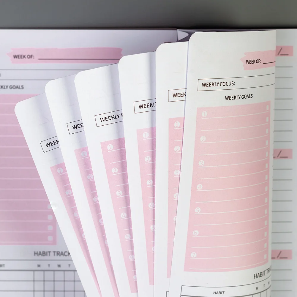 Weekly Planner Agenda A5 Notebook Planner Pouch 52 Weeks Planner Schedules Stationery School Office Supplies Stationery