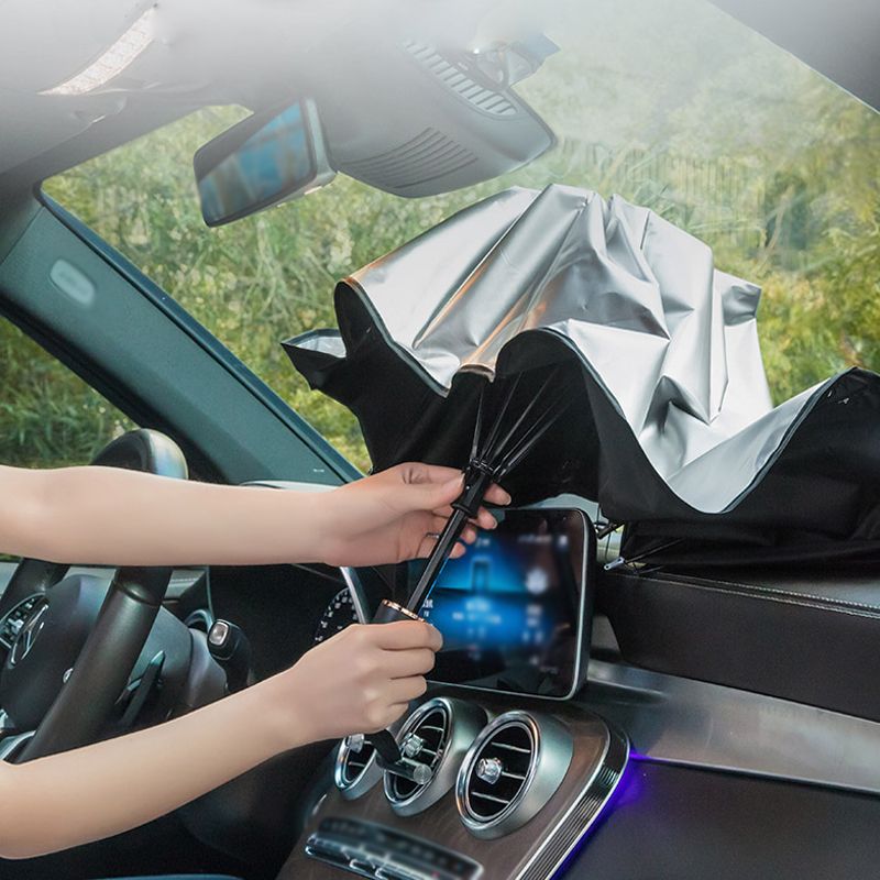 1pc Car Sunshade Umbrella Car Sun Shade Protector Parasol Summer Sun Interior Windshield Protection Accessories For Auto Shading