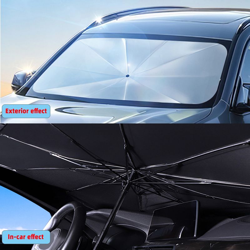 1pc Car Sunshade Umbrella Car Sun Shade Protector Parasol Summer Sun Interior Windshield Protection Accessories For Auto Shading