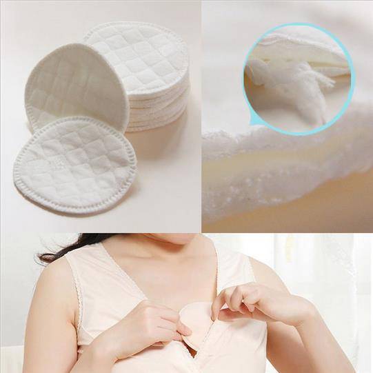 10 Pcs Reusable Breast Feeding Nursing Breast Pads Washable Soft Absorbent Baby M--23