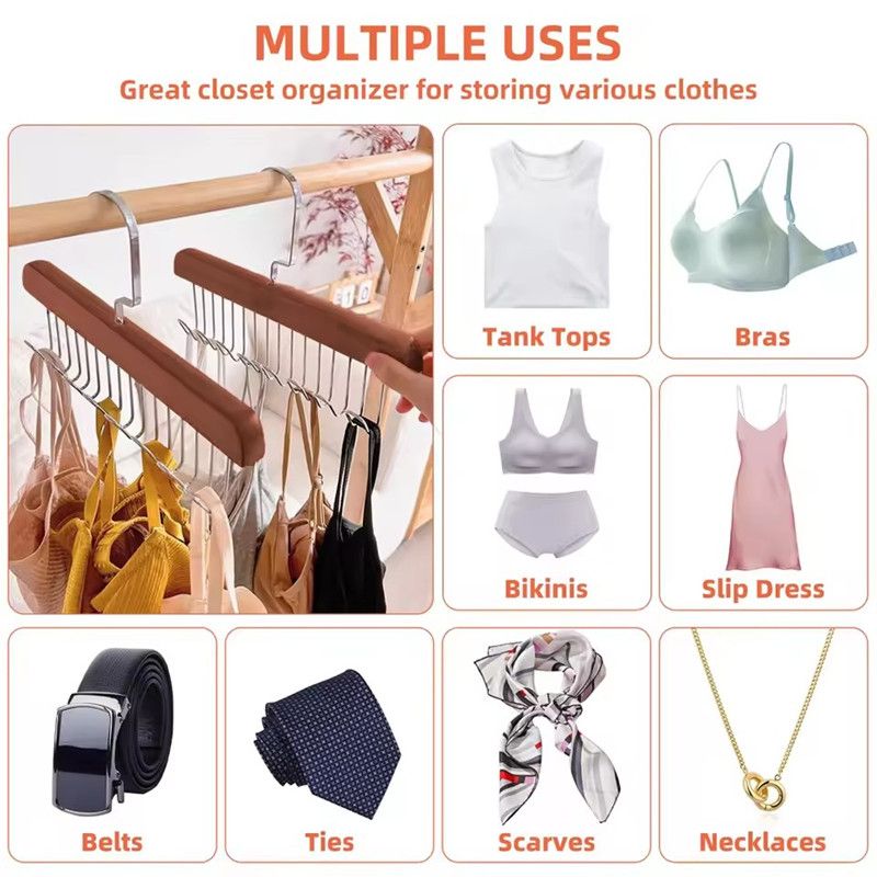 1PC Save space-Multi-functional Women Storage Bra Hanger Sturdy Durable Home Wardrobe Organizer for Men Tie Belt Women Bra Sling